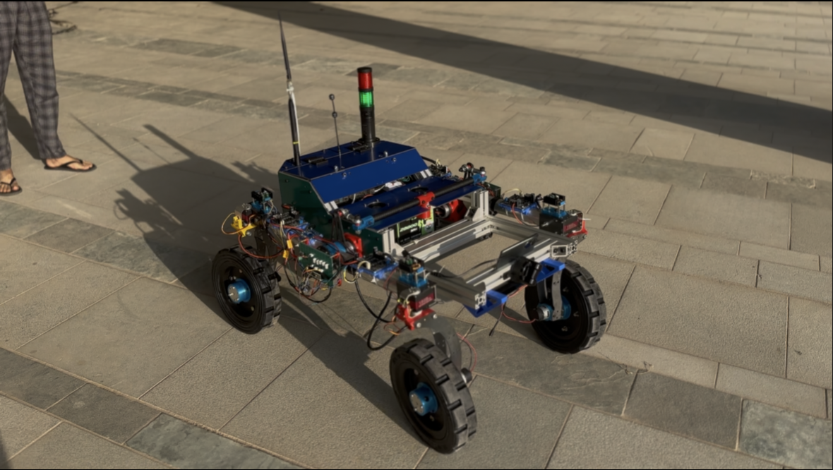 Trevora, Team Kalki's previous rover, on campus